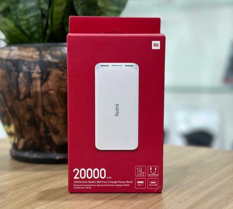 Power Bank Redmi 20000 mAh Оригинал Новый Быстрая зарядка