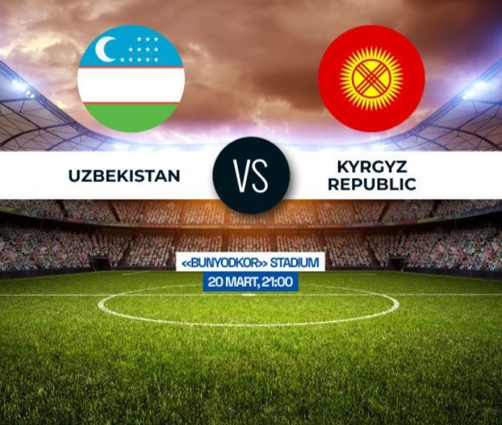 Futbol bilet 2 ta Uzbekiston-Qirgiziston