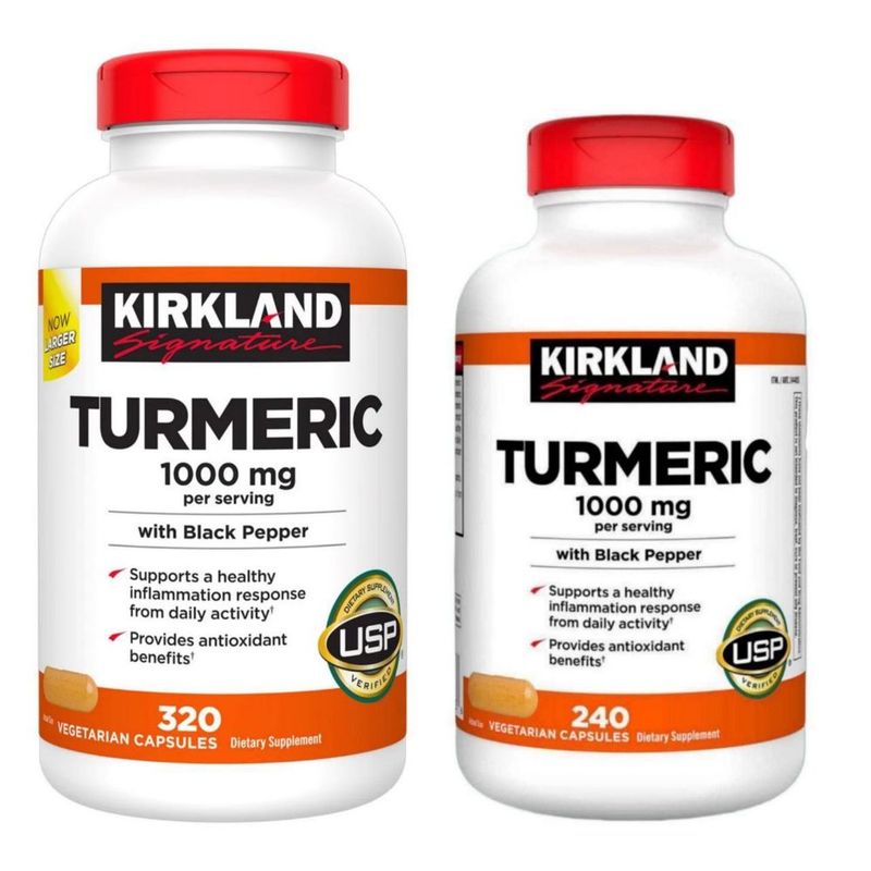 КУРКУМА Kirkland 1000мг 320 капсул TURMERIC из Америки КУРКУМА Kirkland 1000мг 320 капсул TURMERIC из Америки