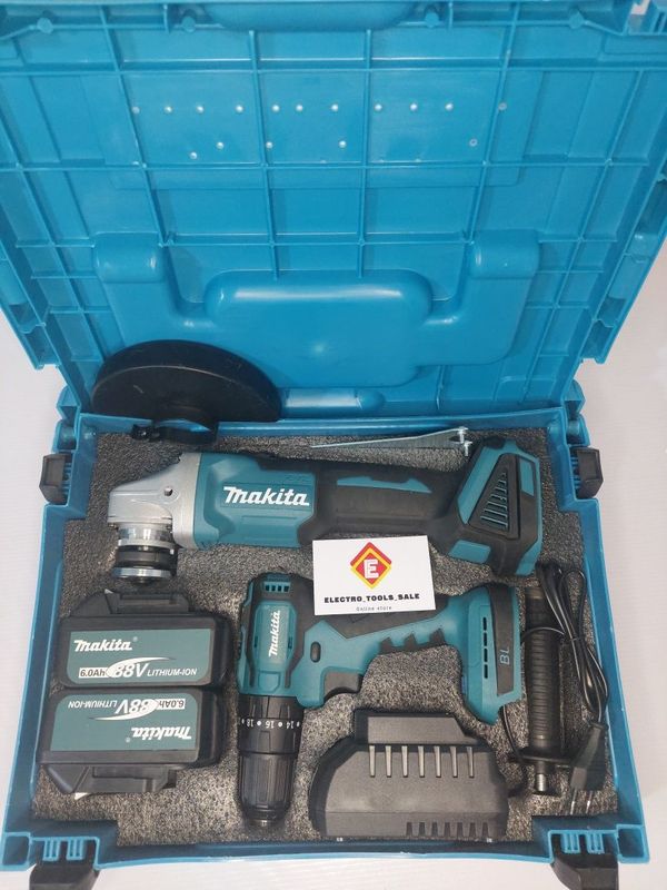 2 в 1 Бесщеточный болгарка и шуруповерт Bosch Makita Dewalt 98 v.