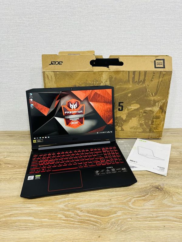 ACER Nitro Core i5-10Gen+RT 3050Ti Идеал состояние с Гарантией