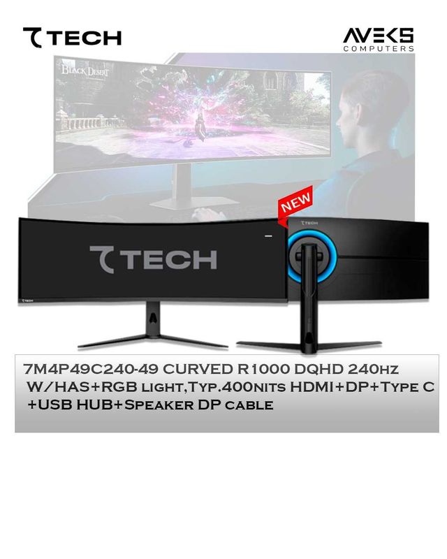 7 tech 49 monitor gaming ofis