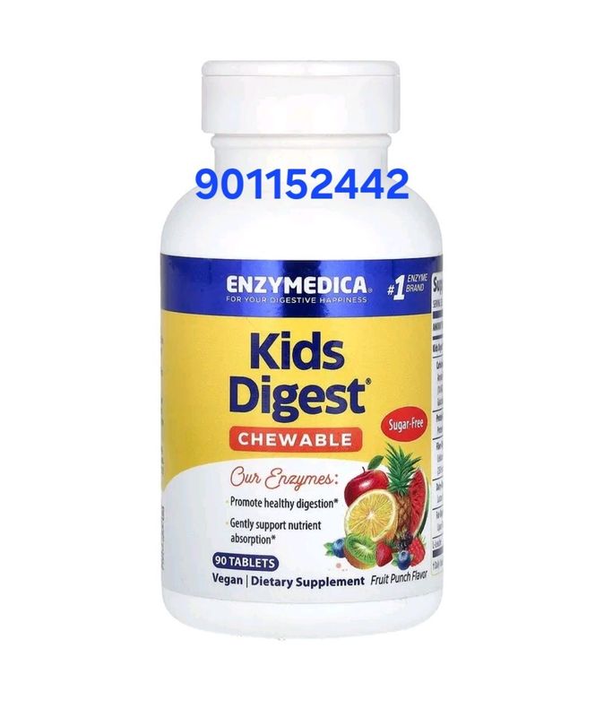 Kids Digest, пищеварительные ферменты для детей, со вкусом фруктового Kids Digest, пищеварительные ферменты для детей, со вкусом фруктового