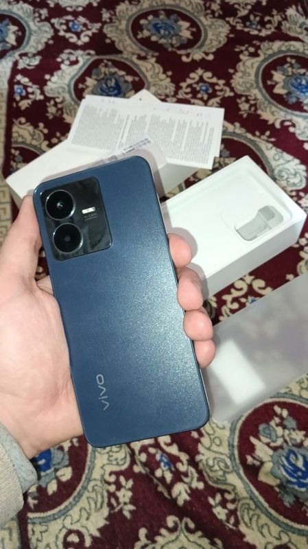 Vivo y22 телифон сотилади, холати идеал каробка документи хам бор.