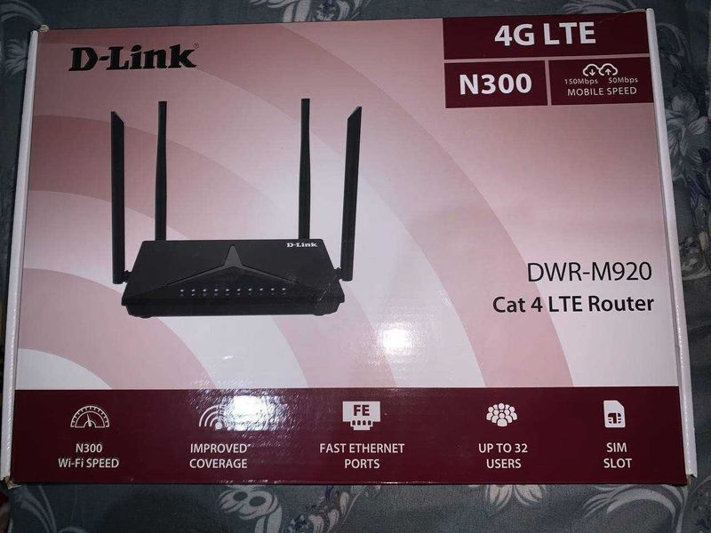 D-link Маршрутизатор 4G AC1200 LTE DWR-M920 D-link Маршрутизатор 4G AC1200 LTE DWR-M920
