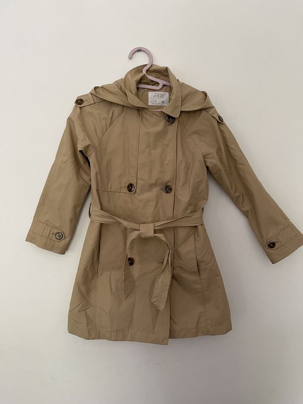 Плащ тренч zara рост 128