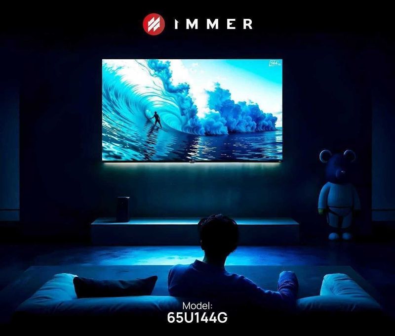 Телевизор IMMER 65U144G QLED 4K Smart Tv+2500 канал+доставка рассрочка