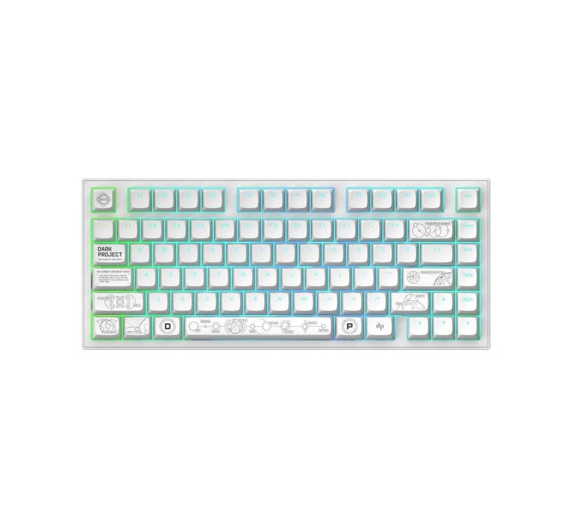 ; Механическая Клавиатура DarkProject ALU81 Terra Nova White Wireless