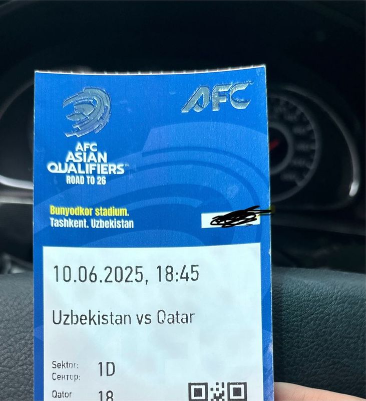 Oʻzbekiston – Qatar oʻyiniga chiptalar Oʻzbekiston – Qatar oʻyiniga chiptalar