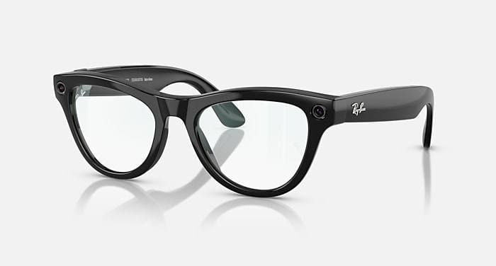 Очки Ray-Ban Meta SKYLER RW4010 Shiny Black с прозрачными линзами, размер S52 Очки Ray-Ban Meta SKYLER RW4010 Shiny Black с прозрачными линзами, размер S52