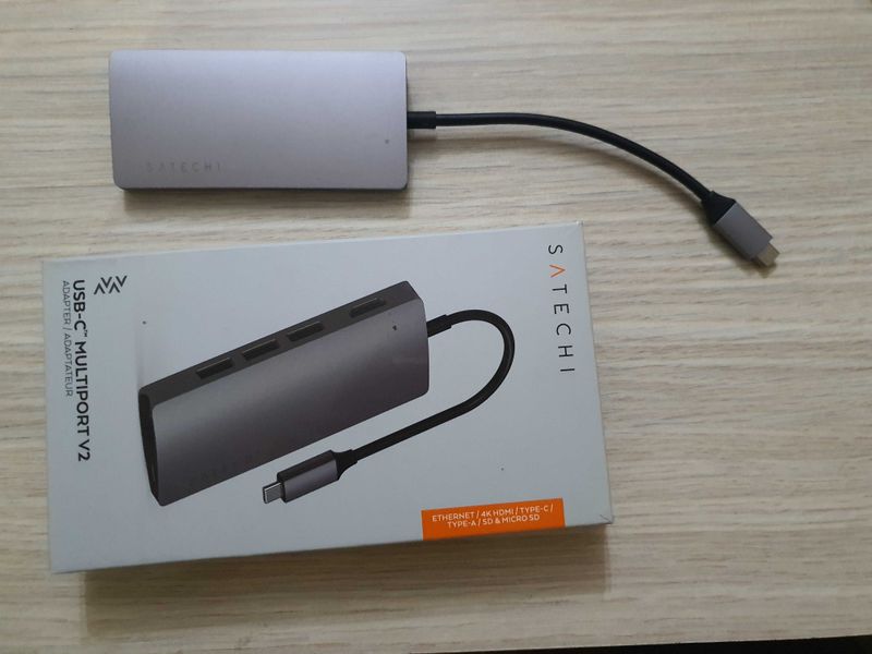 Док стонация satechi Usb-с multiport v2 (юсб хаб usb hub) hdmi lan Док стонация satechi Usb-с multiport v2 (юсб хаб usb hub) hdmi lan