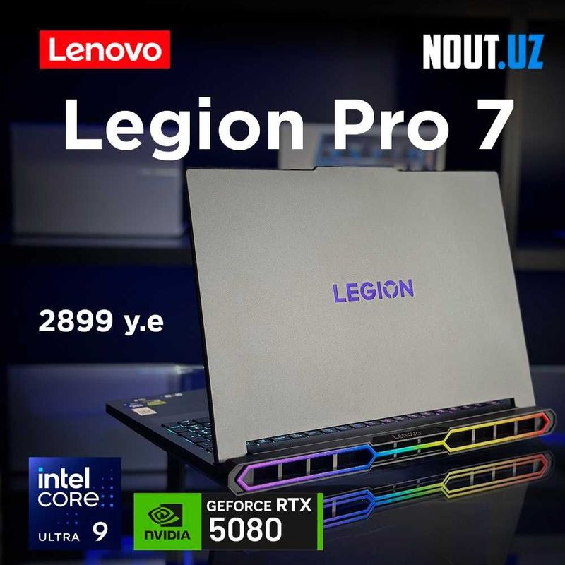 Lenovo Legion Pro7 U9-275HX,32GB,1TB,RTX5080,2.5K OLED Магазин Nout.uz Lenovo Legion Pro7 U9-275HX,32GB,1TB,RTX5080,2.5K OLED Магазин Nout.uz