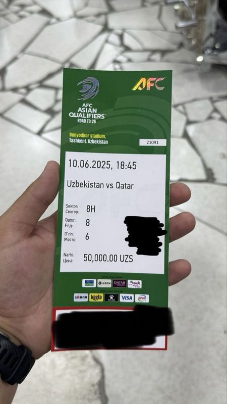 UZBEKISTON QATAR Bilet sotiladi 8 H joydan 7 ta bor srochni UZBEKISTON QATAR Bilet sotiladi 8 H joydan 7 ta bor srochni
