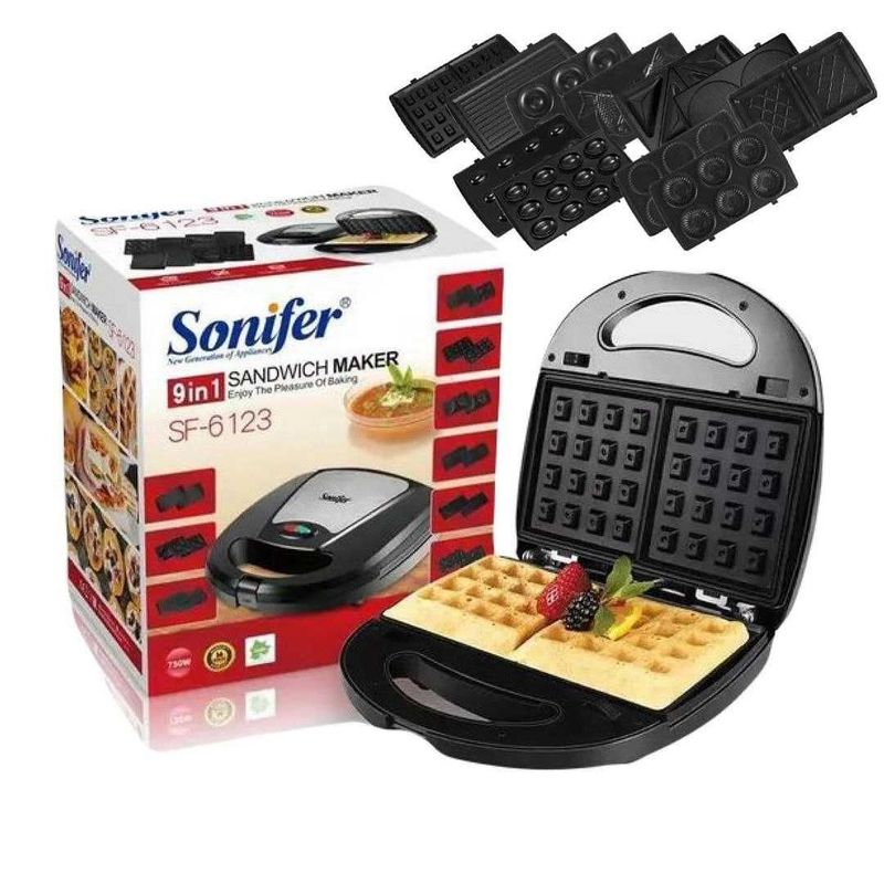 Sonifer 9в1 Сендвичница Тостер Вафельница Toster sf-6123 Sonifer 9в1 Сендвичница Тостер Вафельница Toster sf-6123