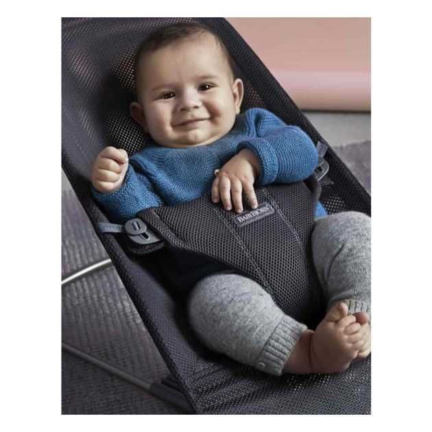 Кресло-шезлонг BabyBjorn Bliss Mesh антрацит сетчатый 0+ Кресло-шезлонг BabyBjorn Bliss Mesh антрацит сетчатый 0+