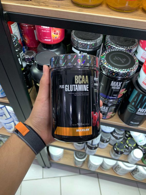 Maxler BCAA 2:1:1 + Glutamine Raspberry 300 g Maxler BCAA 2:1:1 + Glutamine Raspberry 300 g