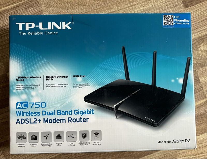 Роутер TP-Link AC750 Archer D2