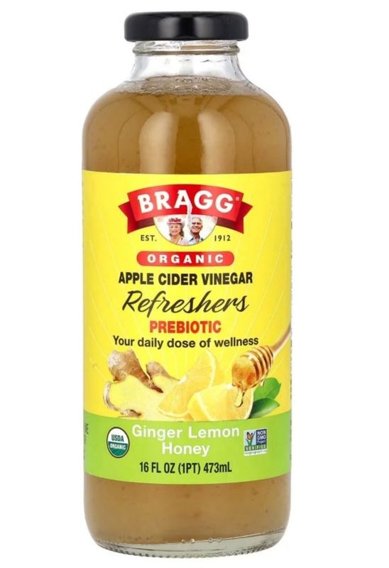 Bragg пребиотик, имбирь, лимон, мед, 473 мл Bragg пребиотик, имбирь, лимон, мед, 473 мл