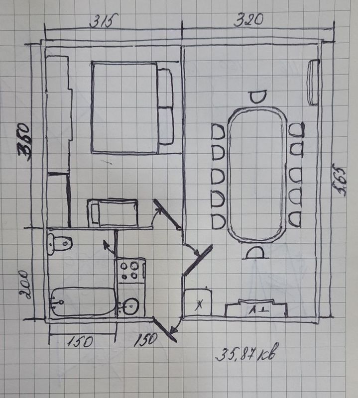 Продаётся Квартира 36м²