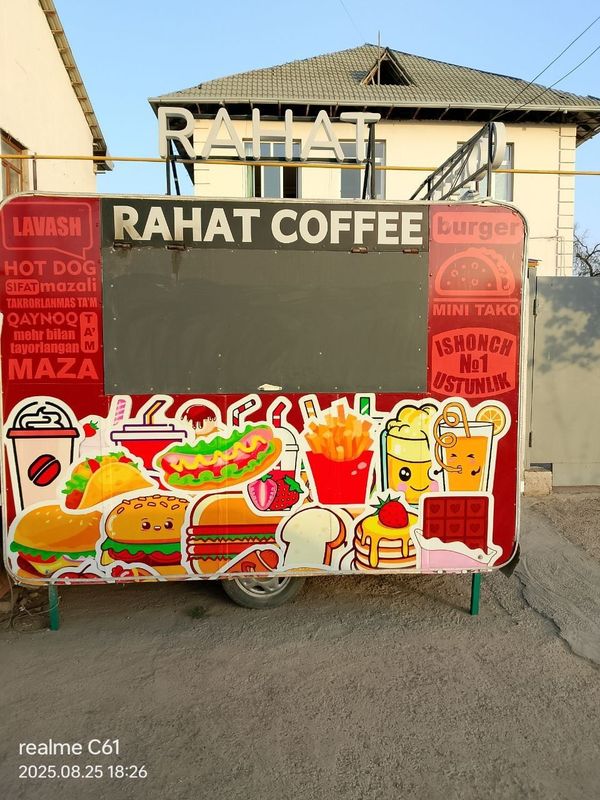 Food truck arenda ijaraga beriladi jixozlari bilan