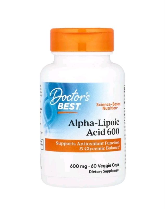 Doctor's Best, Альфа-липоевая кислота, 600 мг. 60 капсул. Doctor's Best, Альфа-липоевая кислота, 600 мг. 60 капсул.