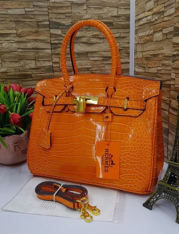 Germes sumka olovrang timsoh terisi Hermes birkin orange crocodile