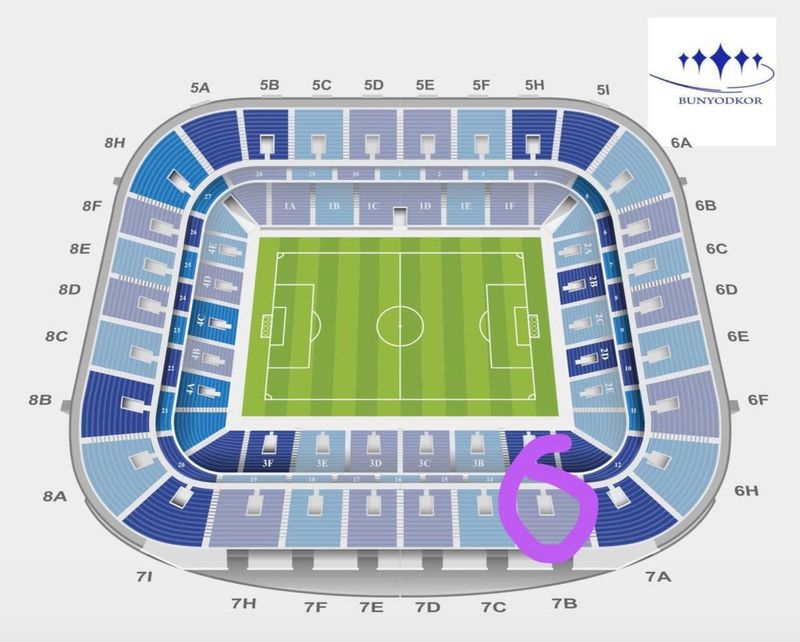Futbol bilet 2 ta bor, 7B sektor, футбол билет Futbol bilet 2 ta bor, 7B sektor, футбол билет