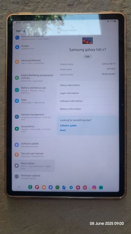 Samsung tab s7 wifi Samsung tab s7 wifi