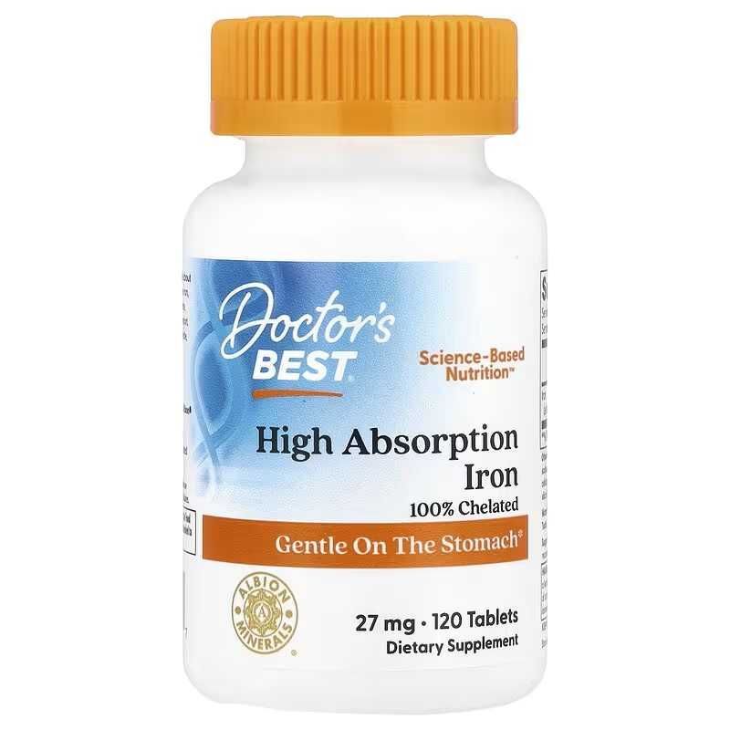 Doctor's Doctors Best High Absorption Iron железо temir Doctor's Doctors Best High Absorption Iron железо temir