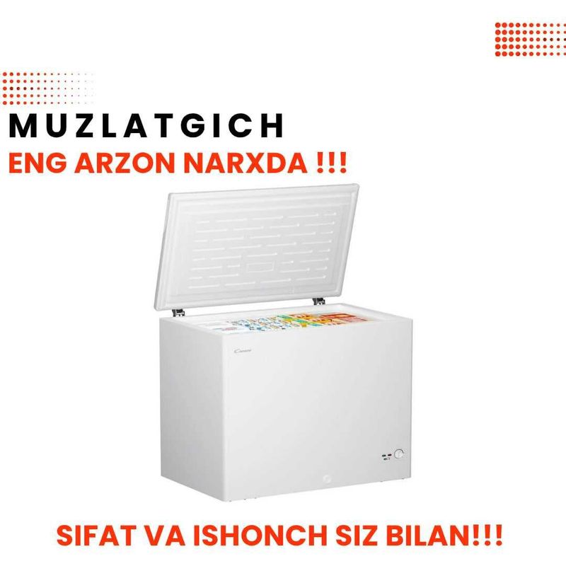 Muzlatkich (Morozilnik) — mahsulotlaringiz doimo muzdek saqlanadi! Muzlatkich (Morozilnik) — mahsulotlaringiz doimo muzdek saqlanadi!