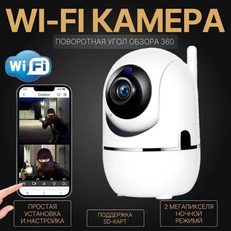 Внутренняя WiFi камера видеонаблюдения Внутренняя WiFi камера видеонаблюдения