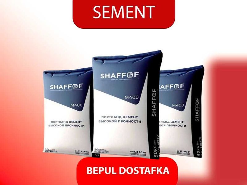 Цемент VODIY SHAFOF 400 VA 500 марка с бесплатной доставкой Цемент VODIY SHAFOF 400 VA 500 марка с бесплатной доставкой
