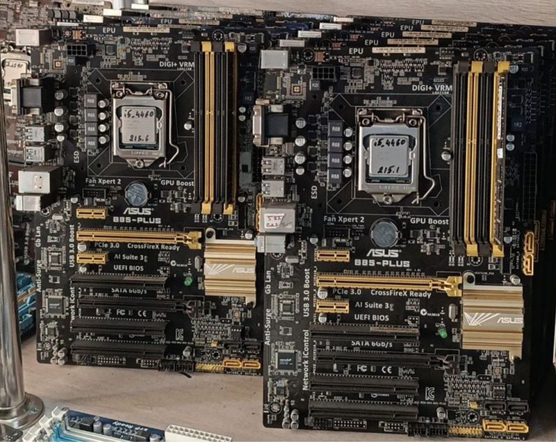 Asus B85-Plus + i5 4460 + 8gb - 10ta X 40$