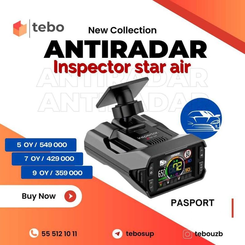 Inspector Star Air Antiradar Muddatli to'lovga