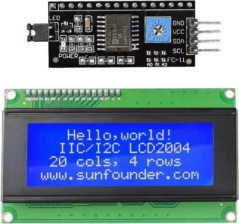 i2C modul LCD ekran 16ta pinni band qiladi. i2C modul b-n esa 4ta