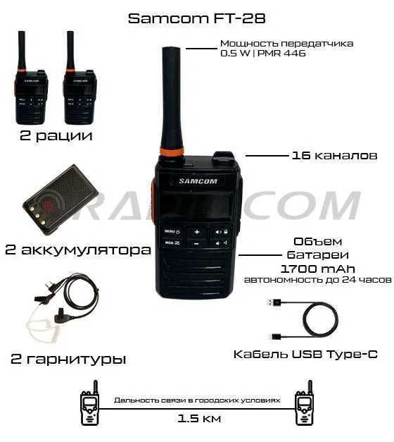 Рация Samcom FT-28