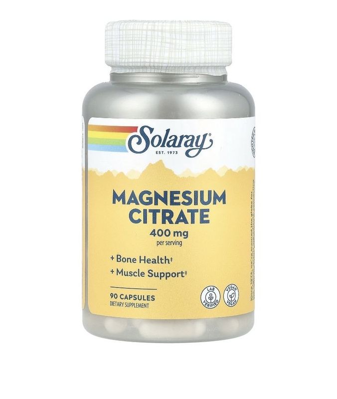 Магний цитрат 400мг 90капсула Solaray. Magnesium Citrate. Оригинал.