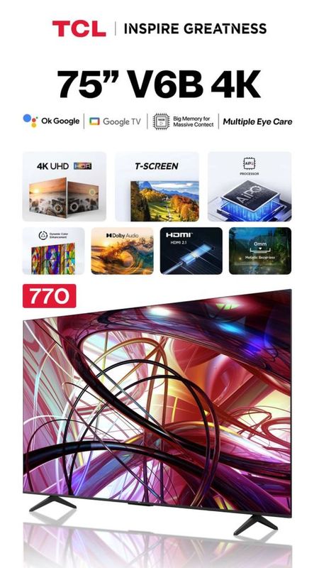 Телевизор TCL 75V6B 4K