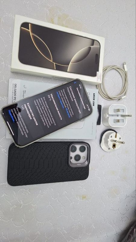Iphone 16 pro max 256GB Natural Titan Идеал! Iphone 16 pro max 256GB Natural Titan Идеал!