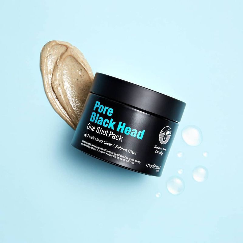 Разогревающая глиняная маска от черных точек Meditime Pore Black Head One Shot Pack Разогревающая глиняная маска от черных точек Meditime Pore Black Head One Shot Pack