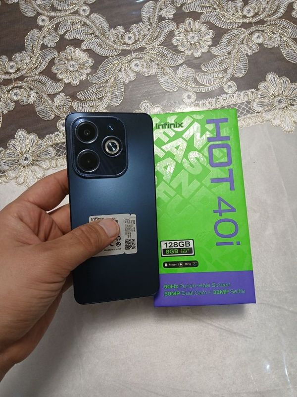 Infinix Hot 40i 8/128GB Blue 4G igravoy Oyinga Karobka Holat Ideal Zor