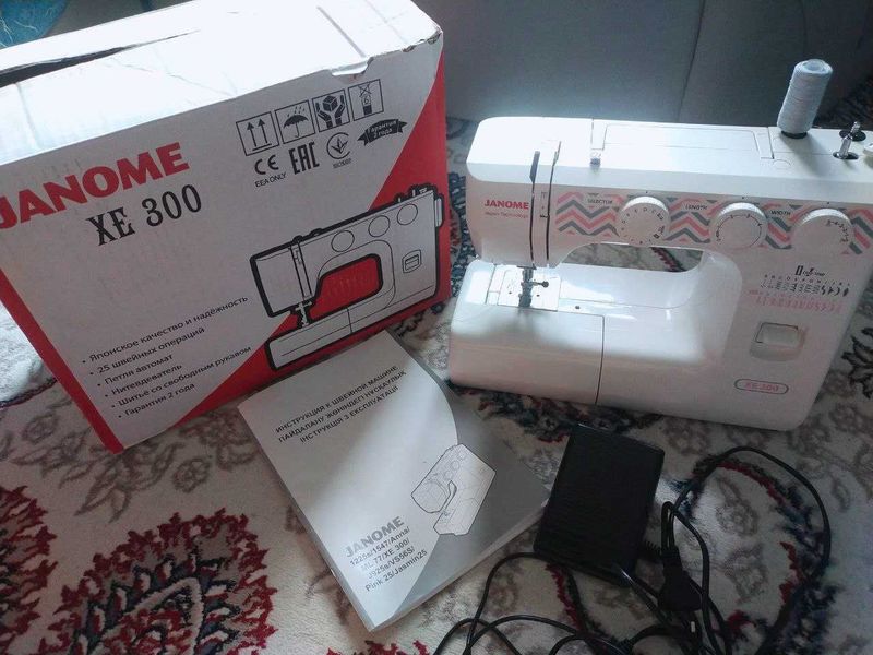 JANOME tikuv mashinasi xe 300