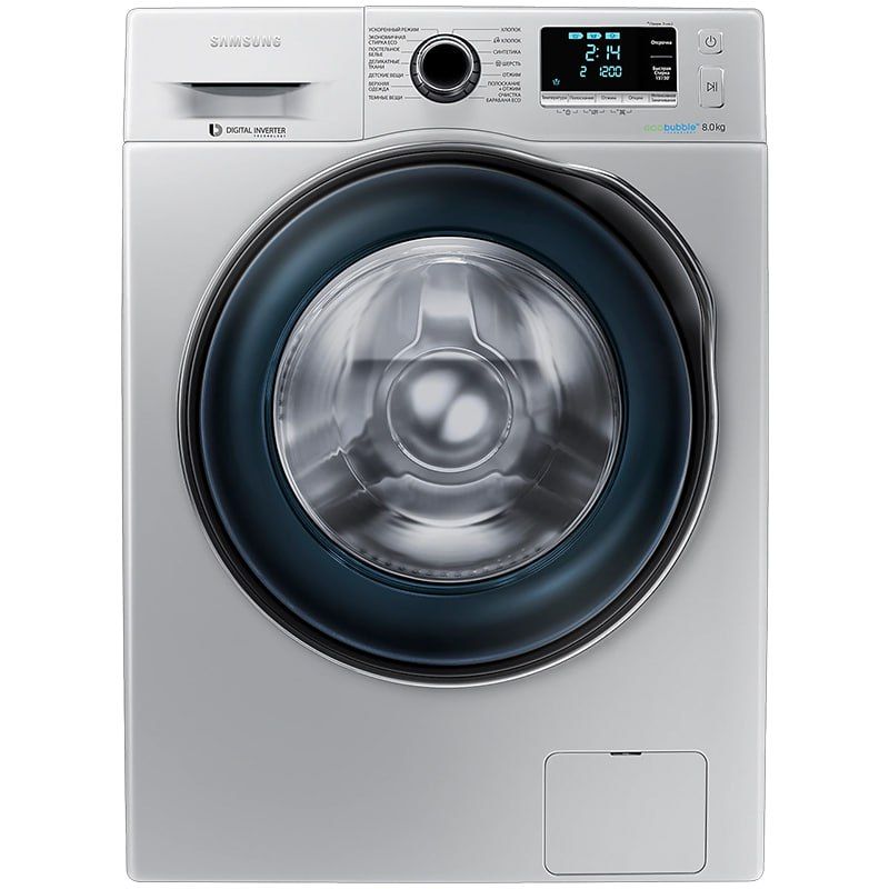Стиральная машина Samsung WW80J6210CSOLD — Серый стиль и функциональность Стиральная машина Samsung WW80J6210CSOLD — Серый стиль и функциональность