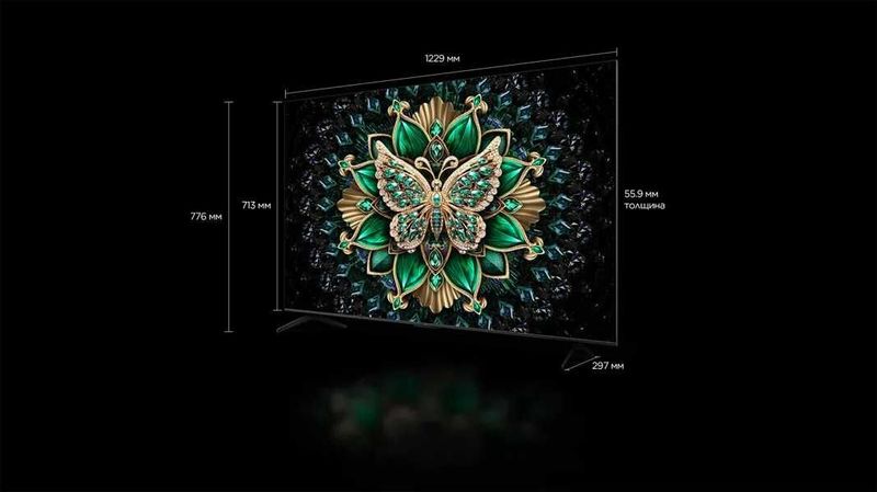 Телевизор Tcl 65c6k, uhd smart, google tv, mini led 144Hz, +доставка