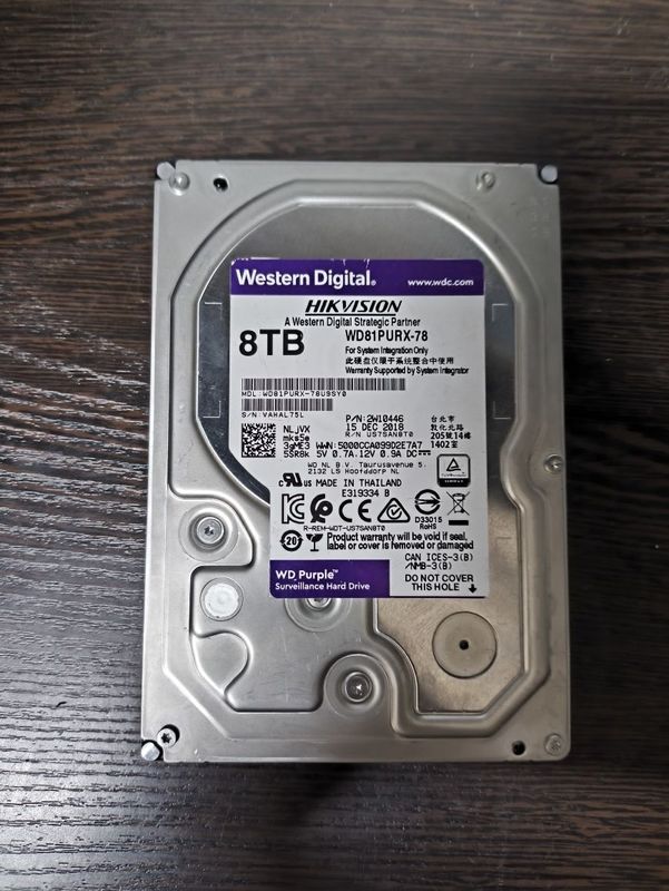 WD Purple Hikvision 8Tb WD Purple Hikvision 8Tb