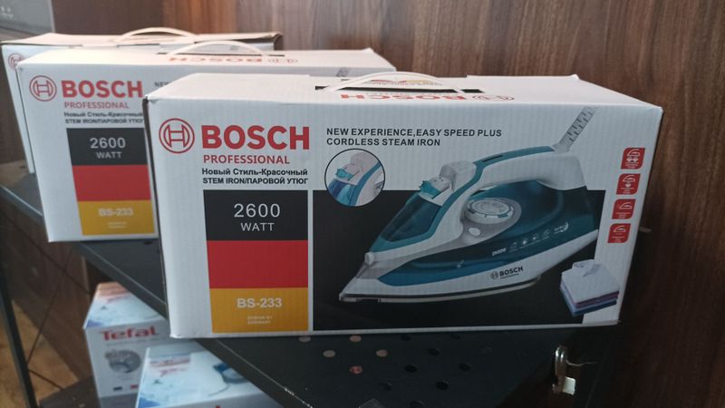 Электрический утюг Bosch, модель: BS-233 мощность 2600 Вт нержавеющая Электрический утюг Bosch, модель: BS-233 мощность 2600 Вт нержавеющая