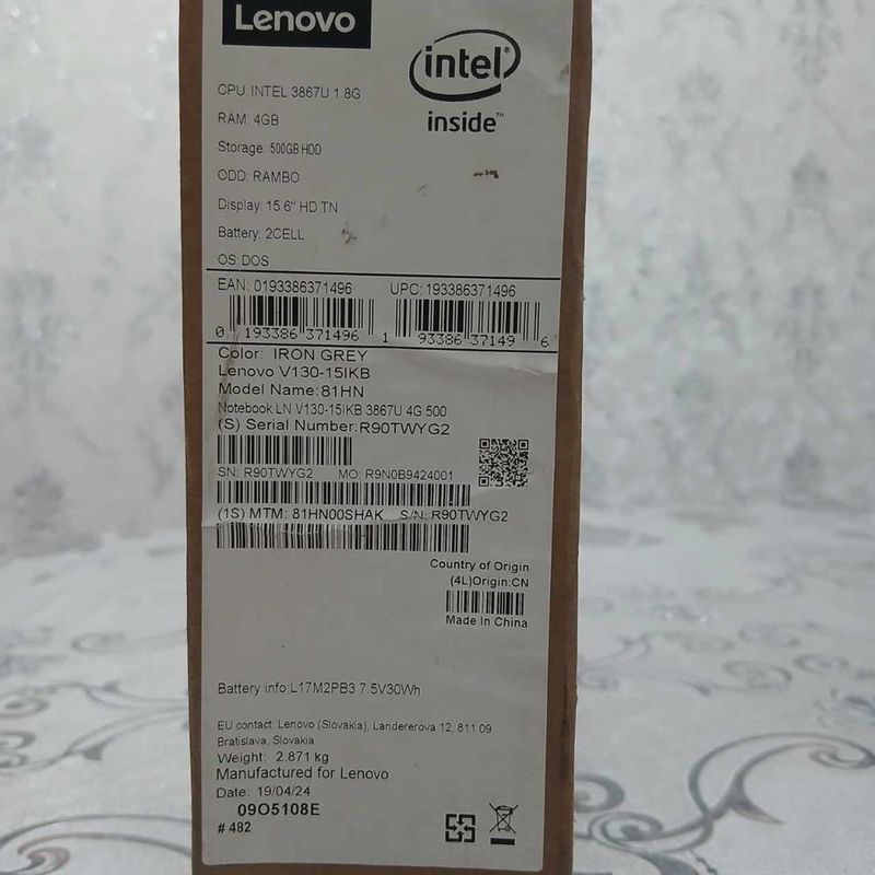 Lenova intel inside 4/500 Lenova intel inside 4/500