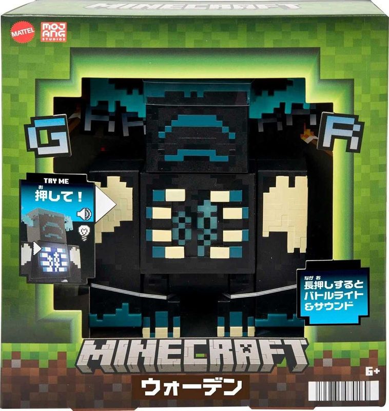 Фигурка Minecraft Warden от Mattel со светом, звуком и режимом атаки Фигурка Minecraft Warden от Mattel со светом, звуком и режимом атаки