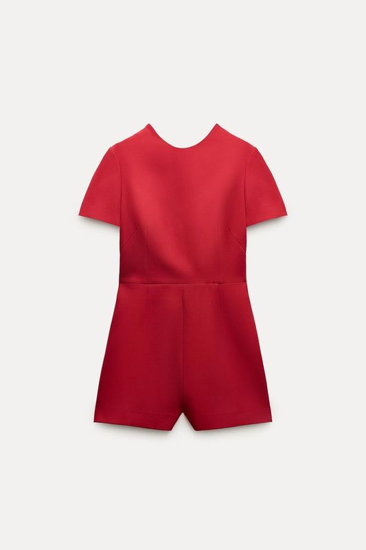 красный комбенизон zara
