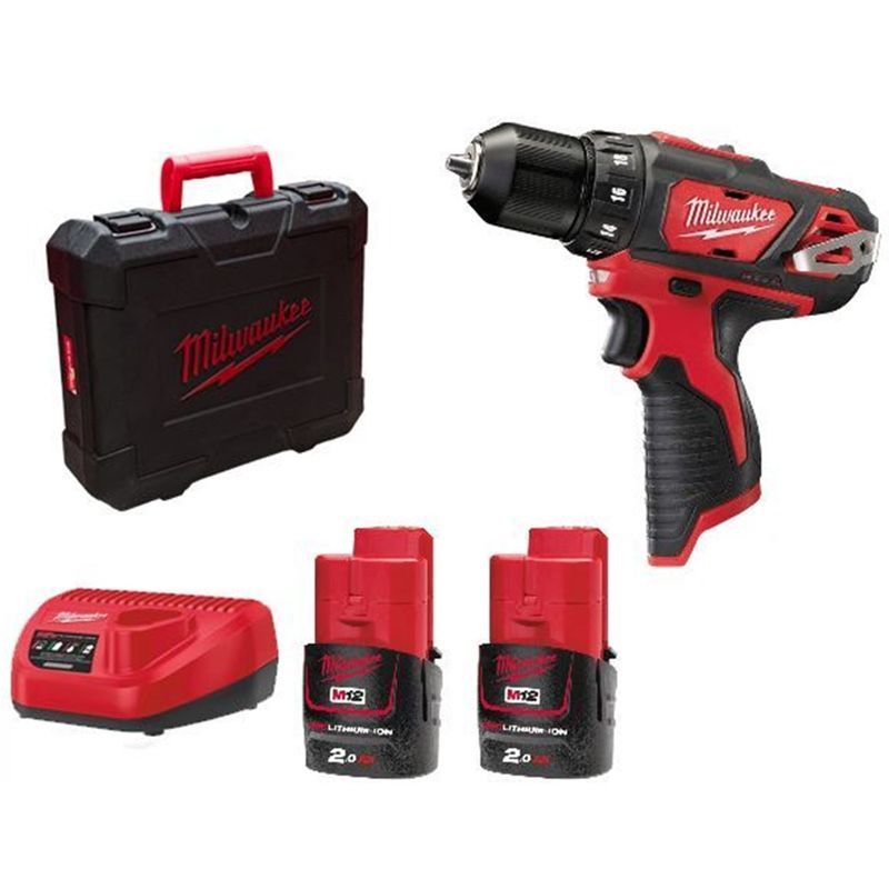 Аккумуляторная дрель-шуруповерт Milwaukee M12 BDD-202С Аккумуляторная дрель-шуруповерт Milwaukee M12 BDD-202С